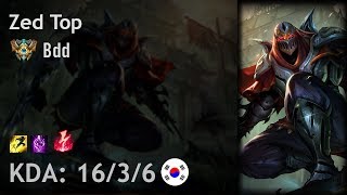 Zed Top vs Jayce - Bdd - KR Challenger Patch 7.24