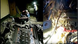 Замена прокладок впускного коллектора или ночь в гараже...
