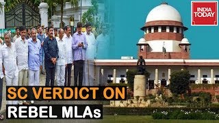 India Today Breaks Down SC Verdict On Rebel MLAs' Resignations In Karnataka