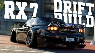 BLACKED OUT Rocket Bunny RX-7 DRIFT BUILD - Forza Horizon 3