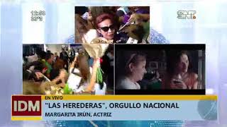 "Las Herederas" fueron recibidas por una multitud en el aeropuerto