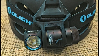 Видео обзор перезаряжаемого налобного фонаря H1R Nova от "Olight".