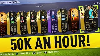 HOW TO MAKE 50K AN HOUR EASILY! FIFA 18 ULTIMATE TEAM SNIPING FILTERS