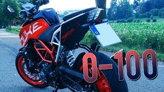 ?KTM Duke 390 Akrapovic (2018)? 0 - 100 [4K]