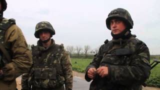 Славянск: Разговор с укр.солдатами на блокпосте 02 05 14