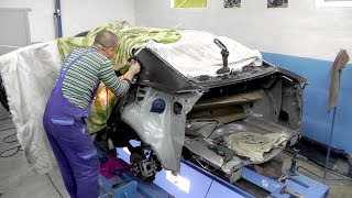 ??MAZDA 6. Вытяжка кузова. Удаление лишнего и добыча нужного.