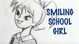 How To Draw a Schoolgirl - for Beginners