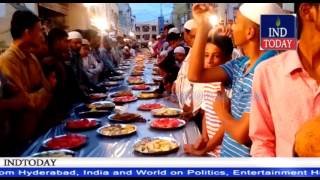 Akbaruddin Owaisi, Jaffar Hussain attends iftar party organized by Majid Hussain at Murad Nagar