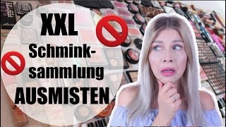 XXL SCHMINKSAMMLUNG AUSMISTEN! Teil 3 + Riesen VERLOSUNG I Kim Wood