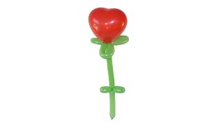 СЕРДЦЕ-ЦВЕТОК из шаров СВОИМИ РУКАМИ  Balloon Heart TUTORIAL