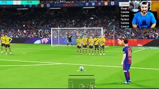 PES 2018 DEMO PS4 GAMEPLAY - BARCELONA VS BORUSSIA DORTMUND