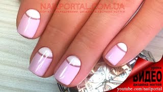 Дизайн ногтей гель-лак shellac - Лунный маникюр (видео уроки дизайна ногтей)