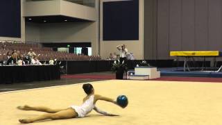 Ronit Shamuilov - Ball - 2012 Rhythmic Nationals - Junior - Day 1