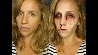 Easy Undead Halloween Makeup Tutorial | Primp Powder Pout