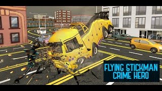 Flying Stickman Crime Hero