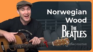 Norwegian Wood - The Beatles - Acoustic Guitar Lesson (SB-116) How to play