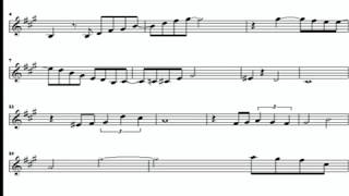Маленький цветок. Саксофон-Альт. Ноты.