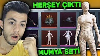 YENİ MUMYA SETİNDEKİ HERŞEYİ ÇIKARTTIM OHA ! (EN ŞANSLI KASA) - PUBG Mobile