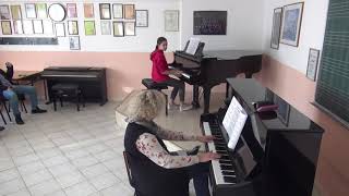 09.01.2020 Maria Zecevic: Mira Marchenko' Master class, Music school, Budva, Montenegro