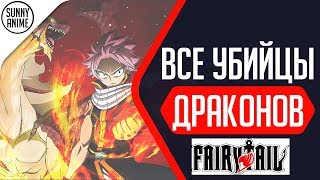 ВСЕ УБИЙЦЫ ДРАКОНОВ ИЗ АНИМЕ/МАНГИ ХВОСТ ФЕИ