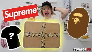 $1,500 Hypebeast Mystery Box! Supreme Box Logo - Bape Hoodie