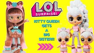LOL SURPRISE Kitty Queen Gets A Big Sister DIY Shopkins Shoppie Doll Cocolette Custom Makeover