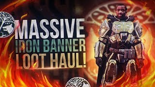 Destiny 2: MASSIVE IRON BANNER LOOT HAUL | Opening 21 Packages!