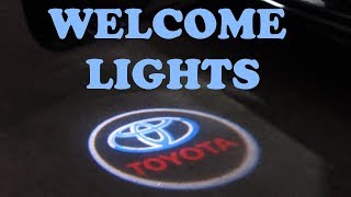 Door Welcome Logo Lights Installation