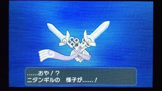 ポケモンxy　ニダンギル　ギルガルドに進化！