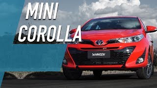 TOYOTA YARIS SEDÃ TEM PINTA DE COROLLA