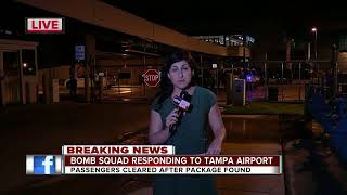 Bomb squad investigating suspicious bag at Tampa International Airport