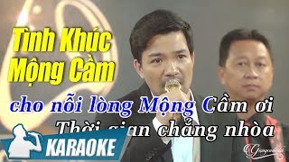 Karaoke Tình Khúc Mộng Cầm - Bùi Kiên Tone Nam | Nhạc Vàng Bolero Karaoke