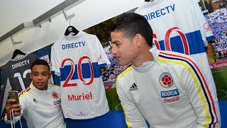 Selección Colombia recibió camisetas de Universidad Católica