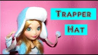 How to make a Trapper Hat for Dolls Tutorial DIY