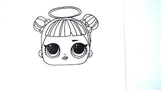 ?Как нарисовать куклу Лол Конфетку (Сахарок) | How to draw lol dolls Sugar | Раскраска для детей?