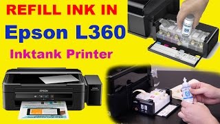 How to Refill Ink in epson L360 Ink Tank Color Printer