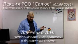 Мембранозависимые процессы и функции организма  (А.Н. Алименко)
