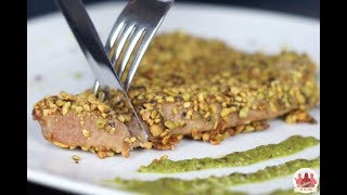 Tonno al forno con granella di pistacchio