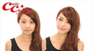 整形級デカ目メイク　中島絢乃　【English SUBS】makeup tutorial