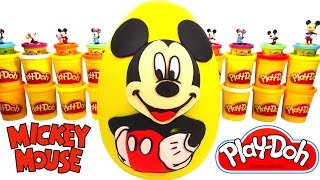Huevo Sorpresa Gigante de Mickey Mouse en Español de Plastilina Play Doh