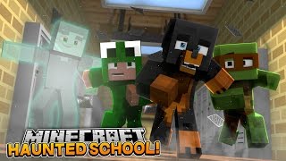 Minecraft SCHOOL - LITTLE LIZARD HIGH SCHOOL IS HAUNTED - donut the dog minecraft roleplay
