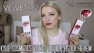 KYLIE COSMETICS VELVET LIQUID LIPSTICK REVIEW | CHARM & DAZZLE VELVETS | KendraCus