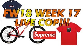 Supreme FW18 Week 17 LIVE COP!!! (Marvin Gaye/Cat In The Hat!)