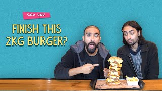 Can You Finish This 2KG Burger? | Ok Tested