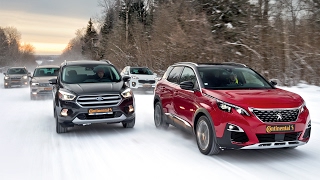 Новый Tiguan, Sportage, Kuga, Forester и Peugeot 3008. Испытание холодом