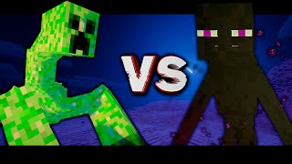 MUTANT CREEPER VS MUTNANT ENDERMAN! Битва мобов в Minecraft! "Mob Battle"