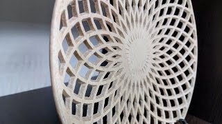Фрезеровка тарелки с гравировкой на станке  ЧПУ / Wooden plate