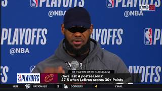 LeBron James full postgame interview after Cavs even series with Pacers in Game 4