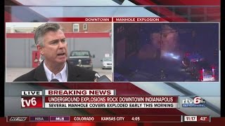 VIDEO: IPL officials address downtown manhole explosions