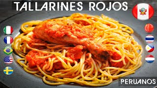 Tallarines Rojos con Pollo - Comida peruana
